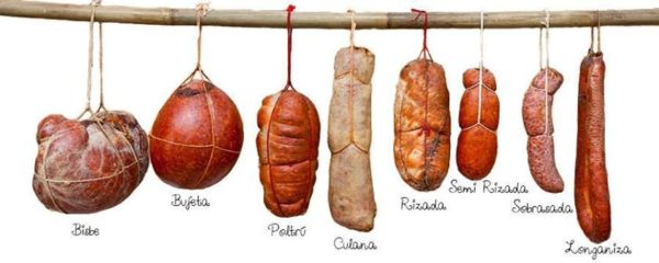 Sobrasada and Cheese in Mahón | Two of the best things you can eat in Mahón ( Menorca , Spain). One of them a maturated raw sausage and the other salty cow cheese, two must try in the Balearic Islands