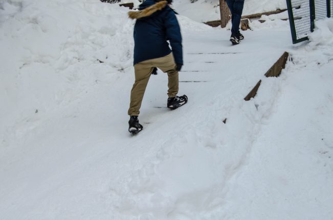 Hiking Johnston Canyon in Winter