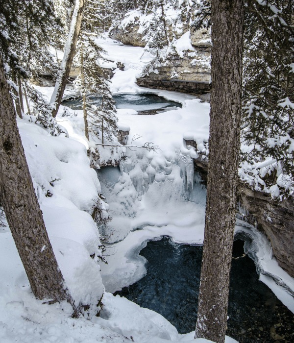 Hiking Johnston Canyon in Winter , Canada - The Solivagant Soul