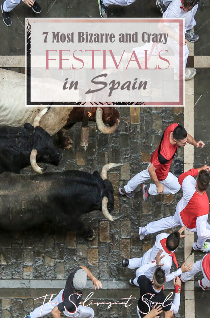 San Fermines, one of the most dangerous and weirdest festivals in Spain, this bull race accross the streets of pamplona has no match. Hemingway loved the sanfermines.